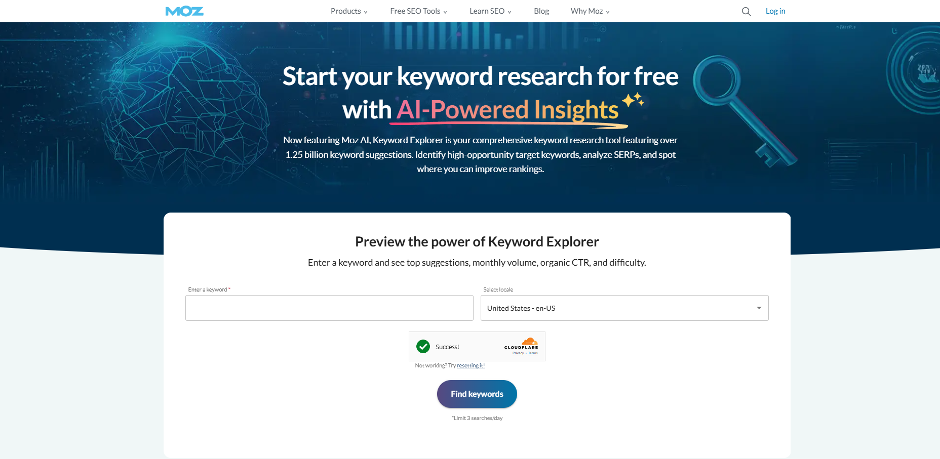 Moz Keyword Explorer